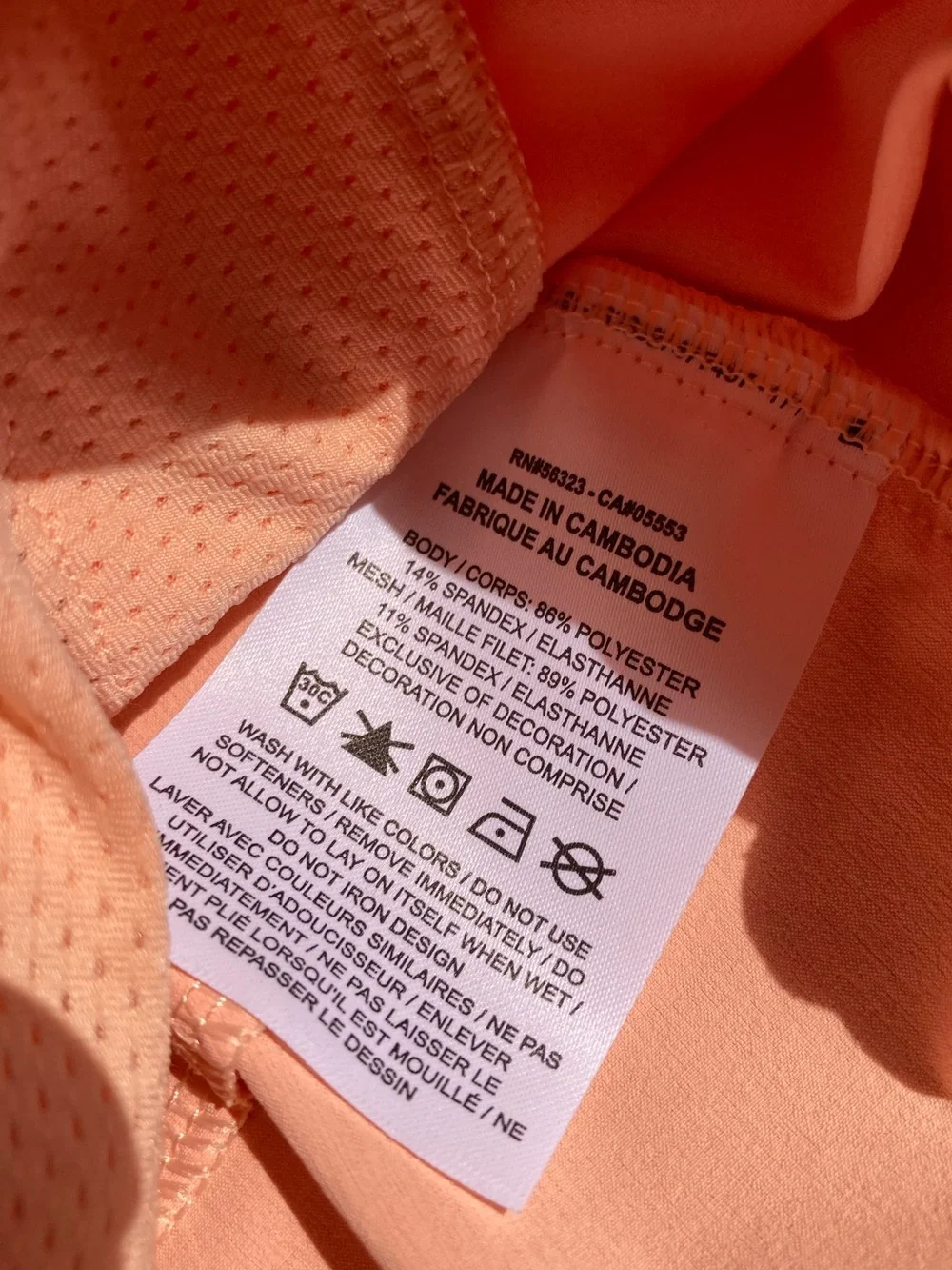 Nike Peach Orange Golf Tennis Dress Sport Sleeveless Tank Dress with Pockets